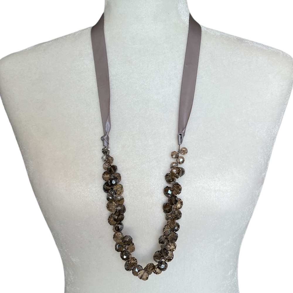 Loft Jeweled Ribbon Necklace